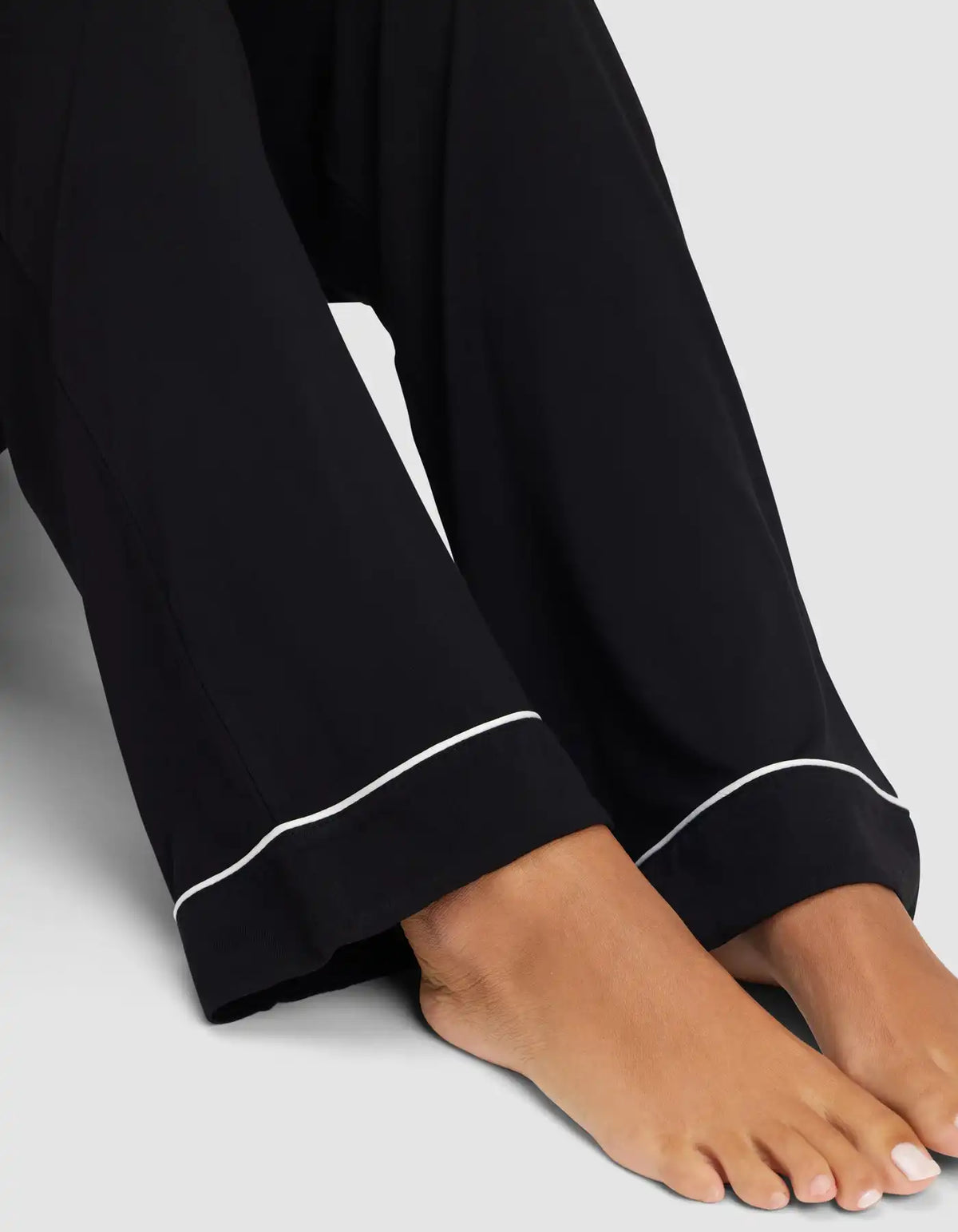 Women's Bamboo Stretch-Knit Long Sleeve Pajama Set - Petite
