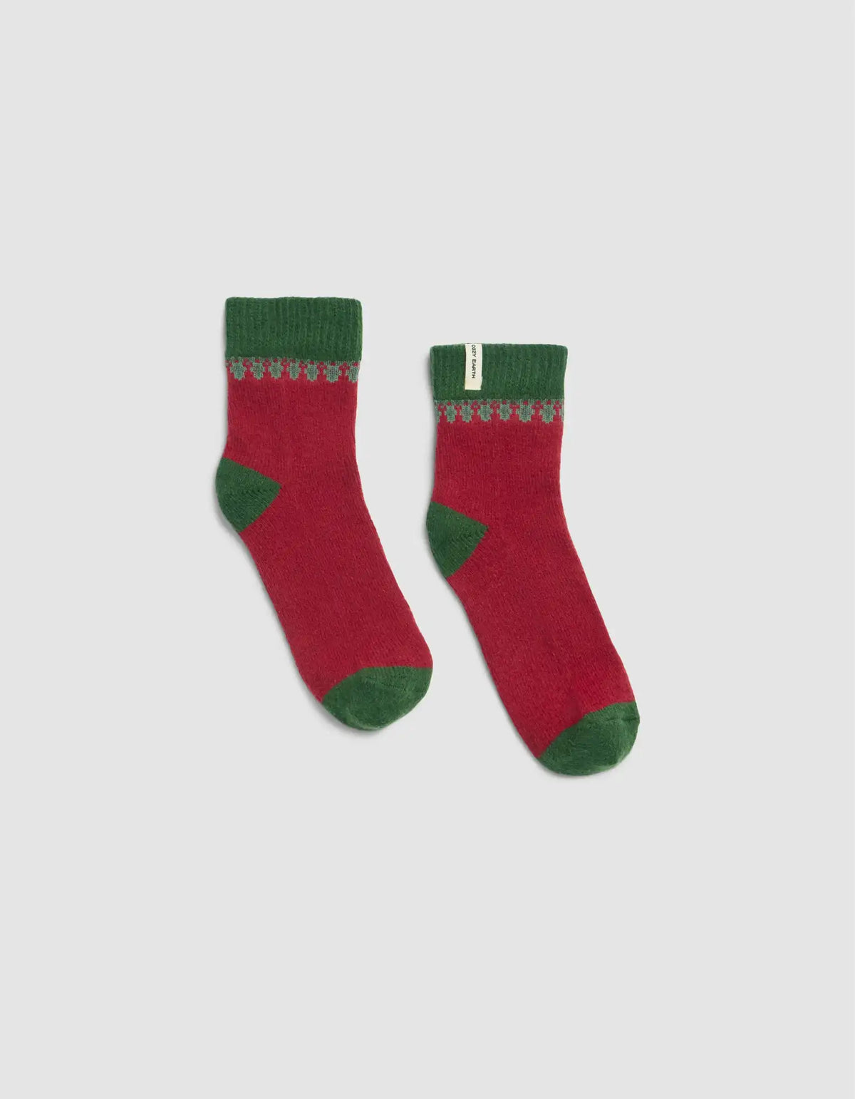 The Mistletoe Plush Modern Crew Sock