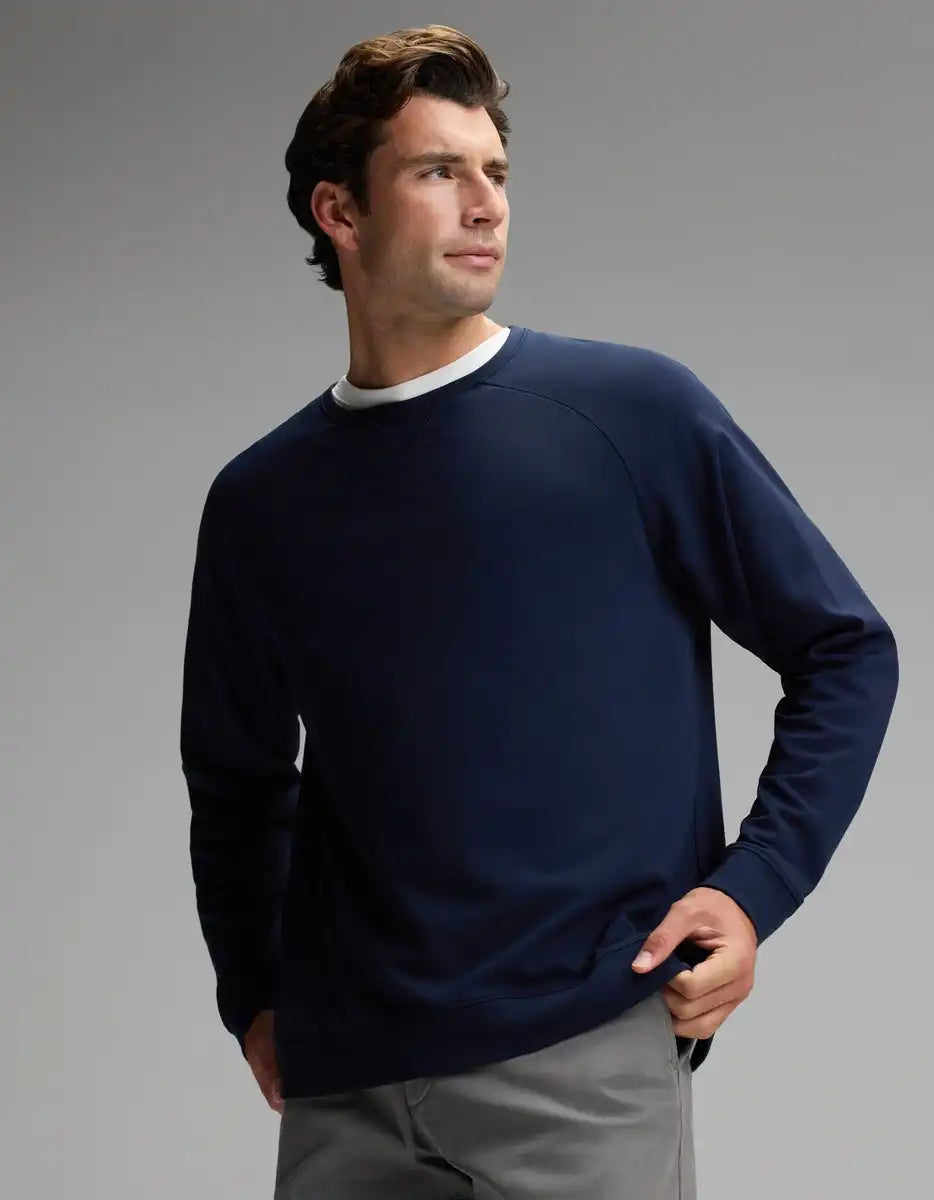 Men's Brushed Bamboo Pullover Crew