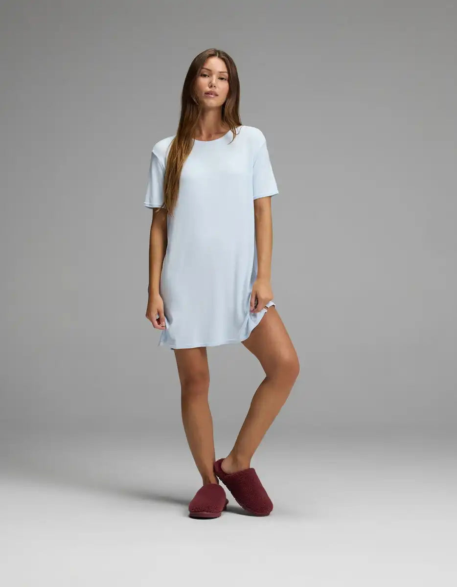 Women's Bamboo Rib-Knit Boyfriend Dress