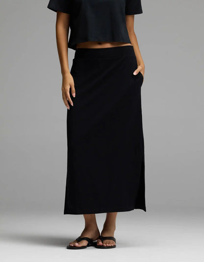 Women's Brushed Bamboo Midi Skirt