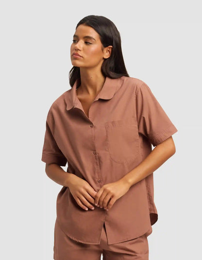 Women's Sutton Short Sleeve & Cropped Pajama Pant Set - Last Chance