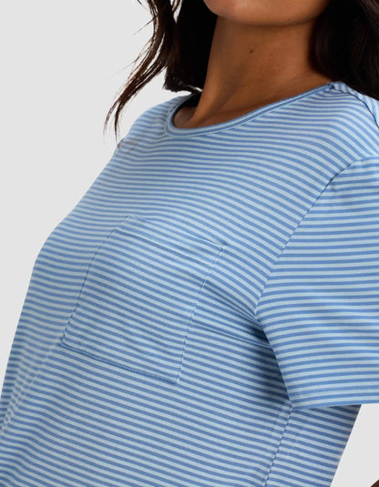 Women's Bamboo Stretch-Knit Lounge Tee & Shorts Set