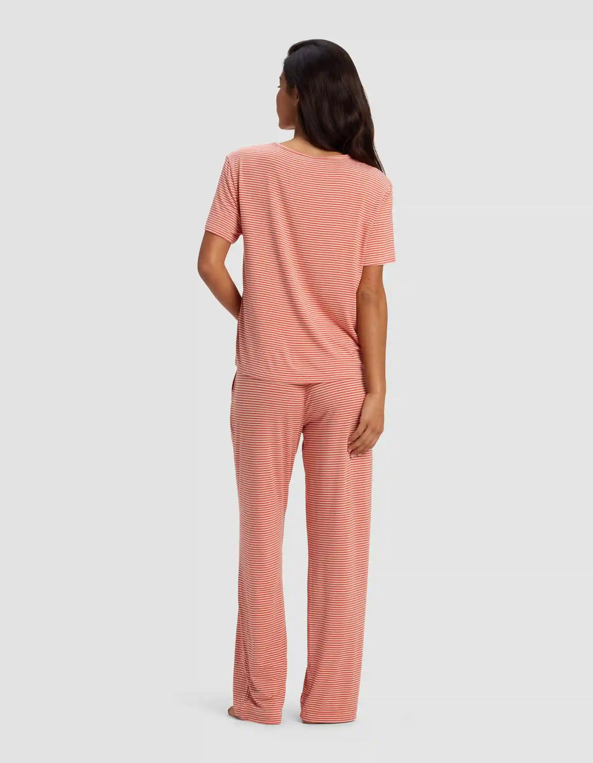 Women's Bamboo Stretch-Knit Lounge Tee & Pants Set