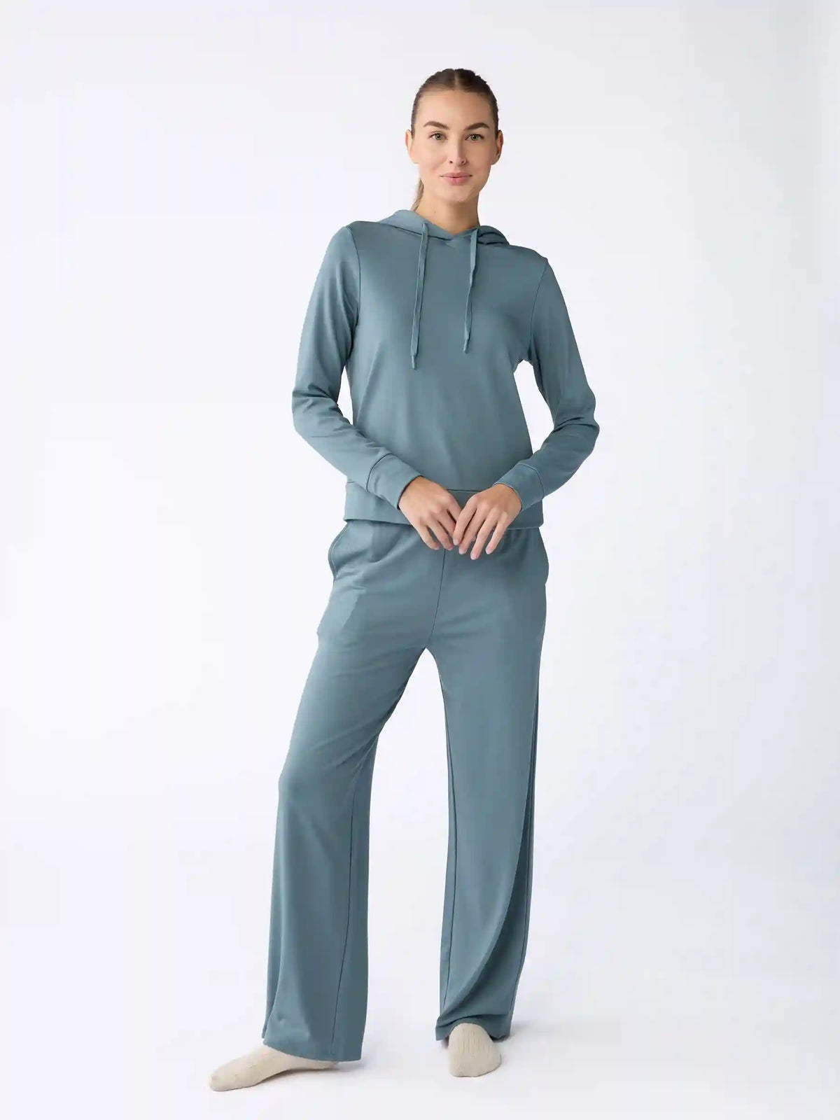 Women's Brushed Bamboo Wide Leg Pull On Pant TALL - Last Chance