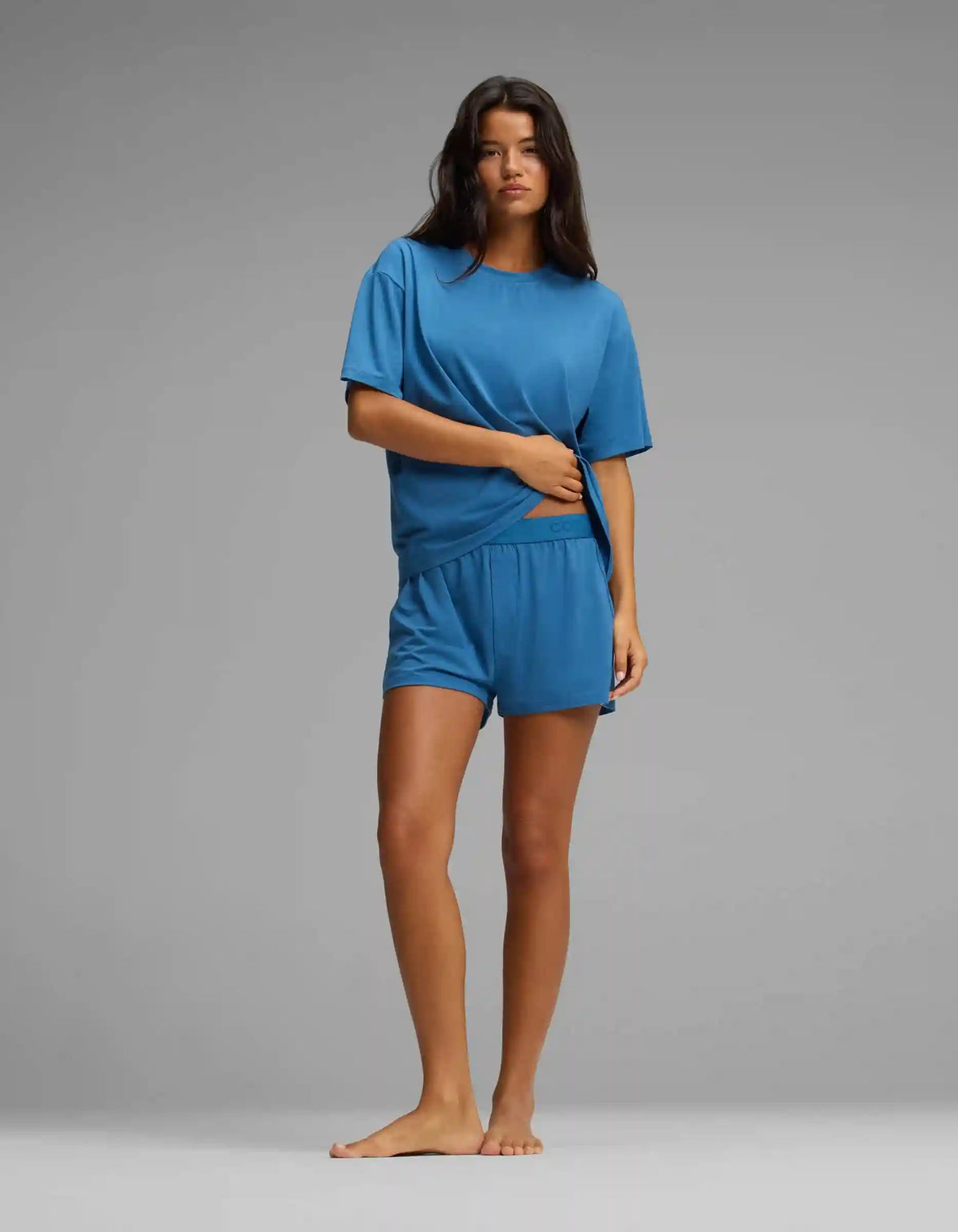 Women's First Layer Pajama Short Sleeve Tee & Boxer Short Set