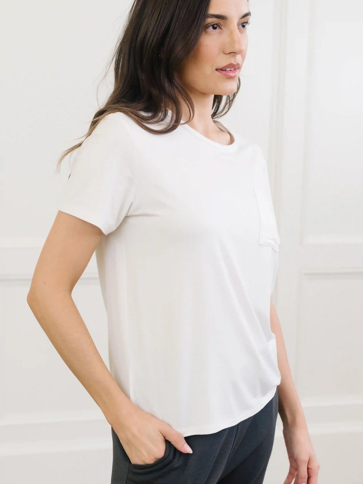 Women's Bamboo Stretch-Knit Lounge Tee - Last Chance