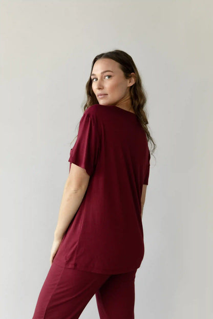 Women's Bamboo Stretch-Knit Lounge Tee - Last Chance