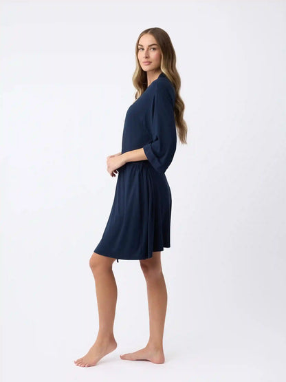 Women's Bamboo Stretch-Knit Kimono Robe