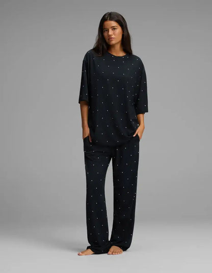 Women's First Layer Boyfriend Sleep Tee & Pajama Pant Set