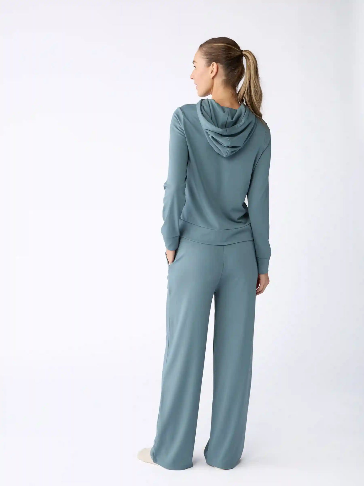 Women's Brushed Bamboo Wide Leg Pull On Pant TALL - Last Chance