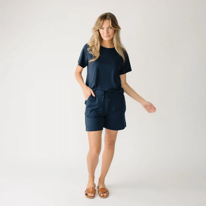 Women's Brushed Bamboo Mid-Length Shorts