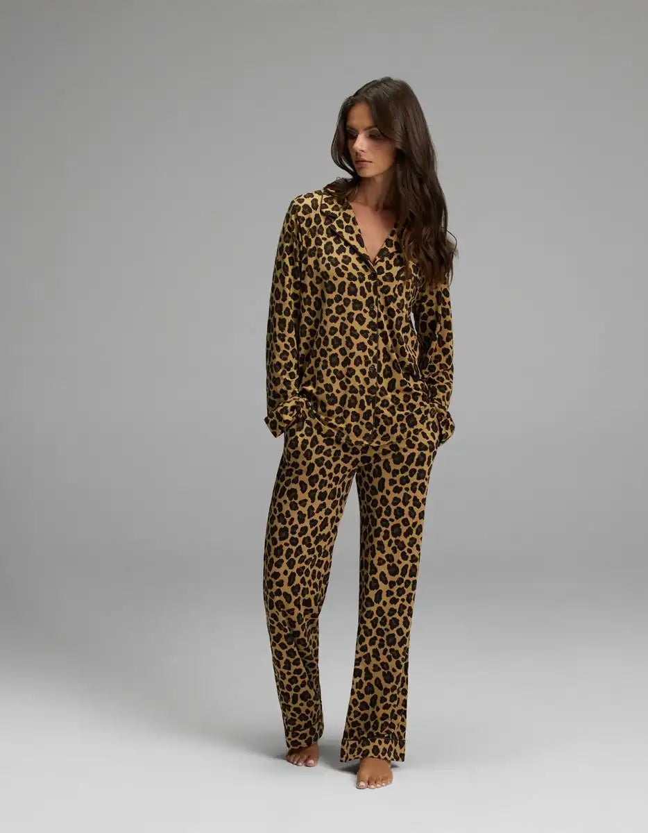 Women's Bamboo Stretch-Knit Long Sleeve Pajama Top
