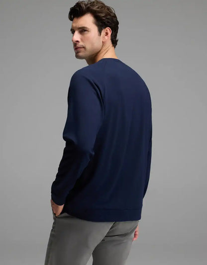 Men's Brushed Bamboo Pullover Crew