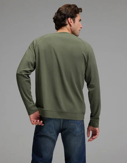 Men's Brushed Bamboo Pullover Crew