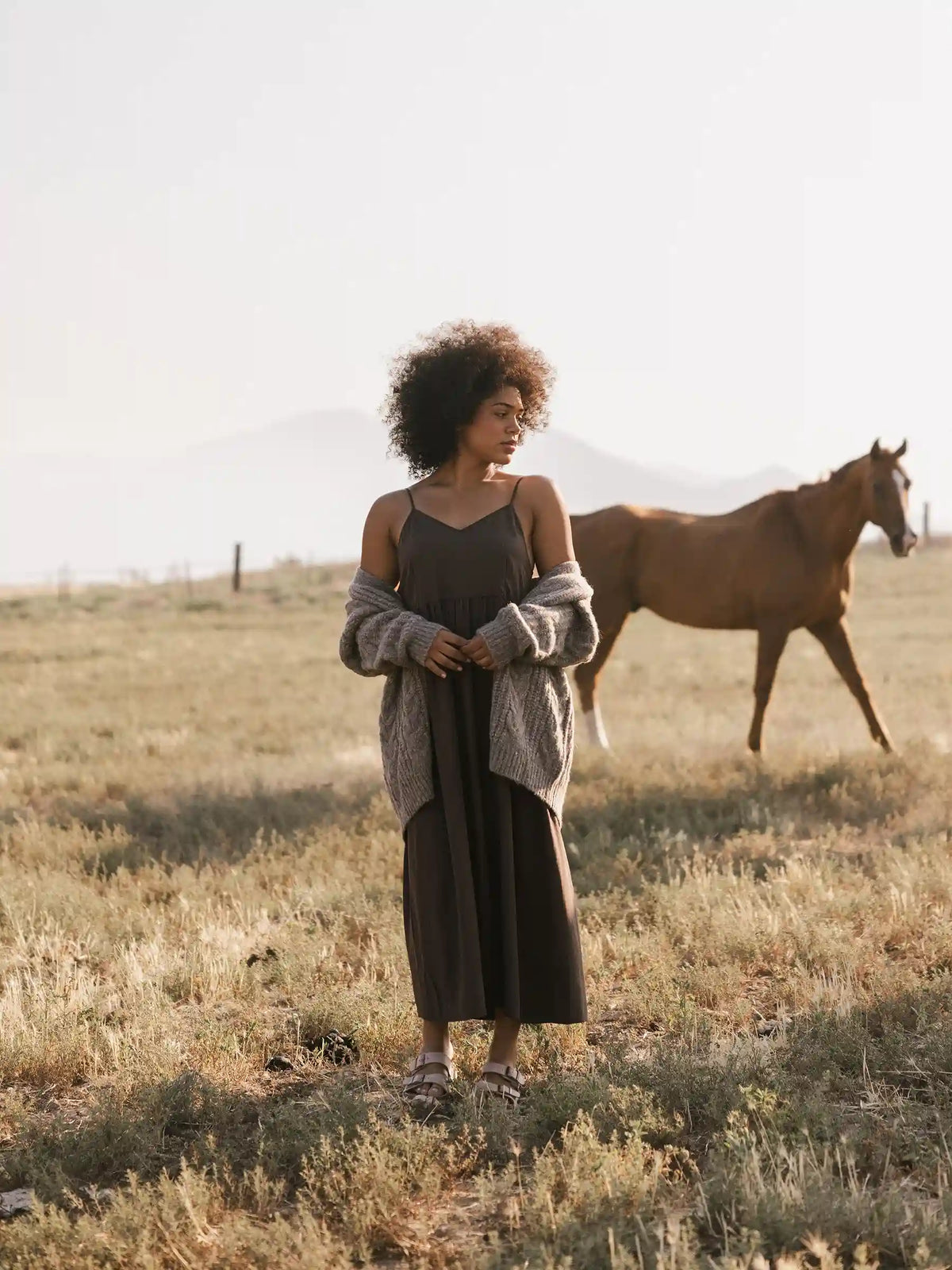 Women's Sunset Gathered Dress