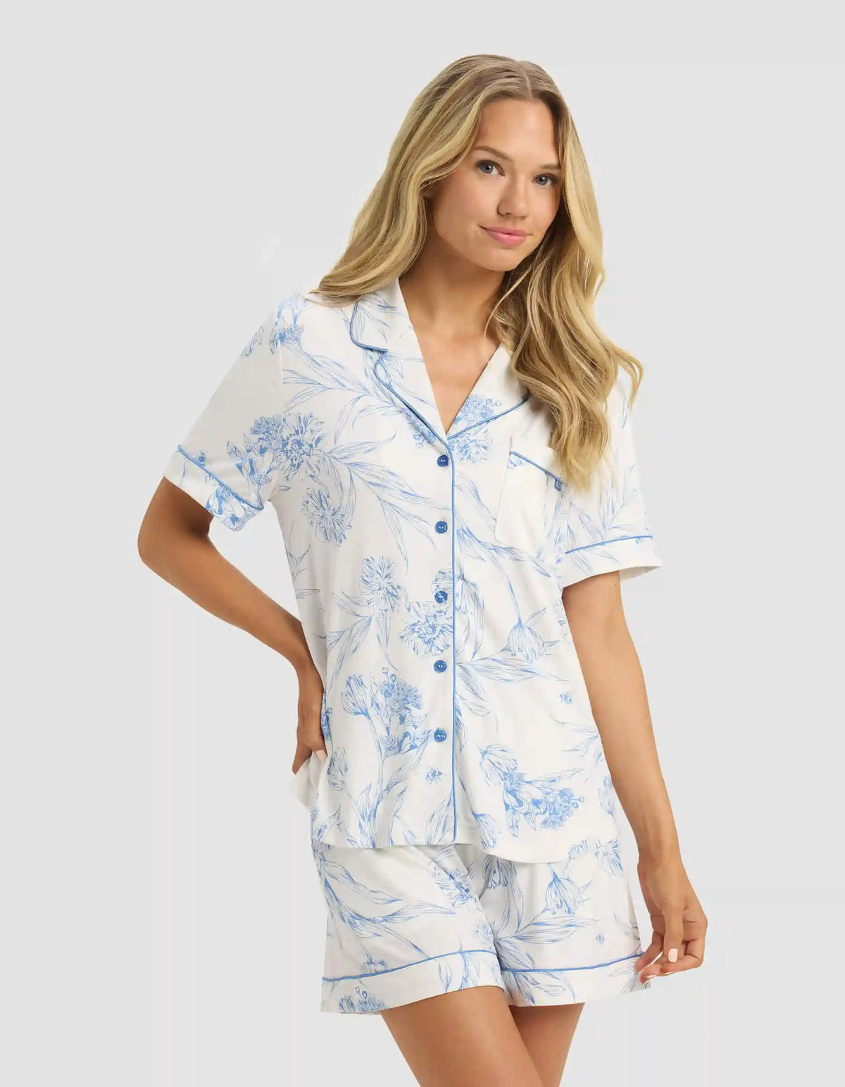 Women's Bamboo Stretch-Knit Short Sleeve Pajama Set - Last Chance