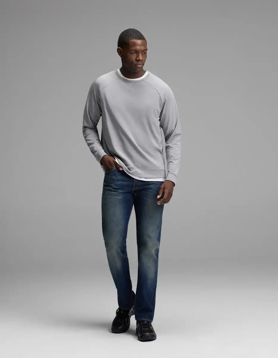 Men's Brushed Bamboo Pullover Crew