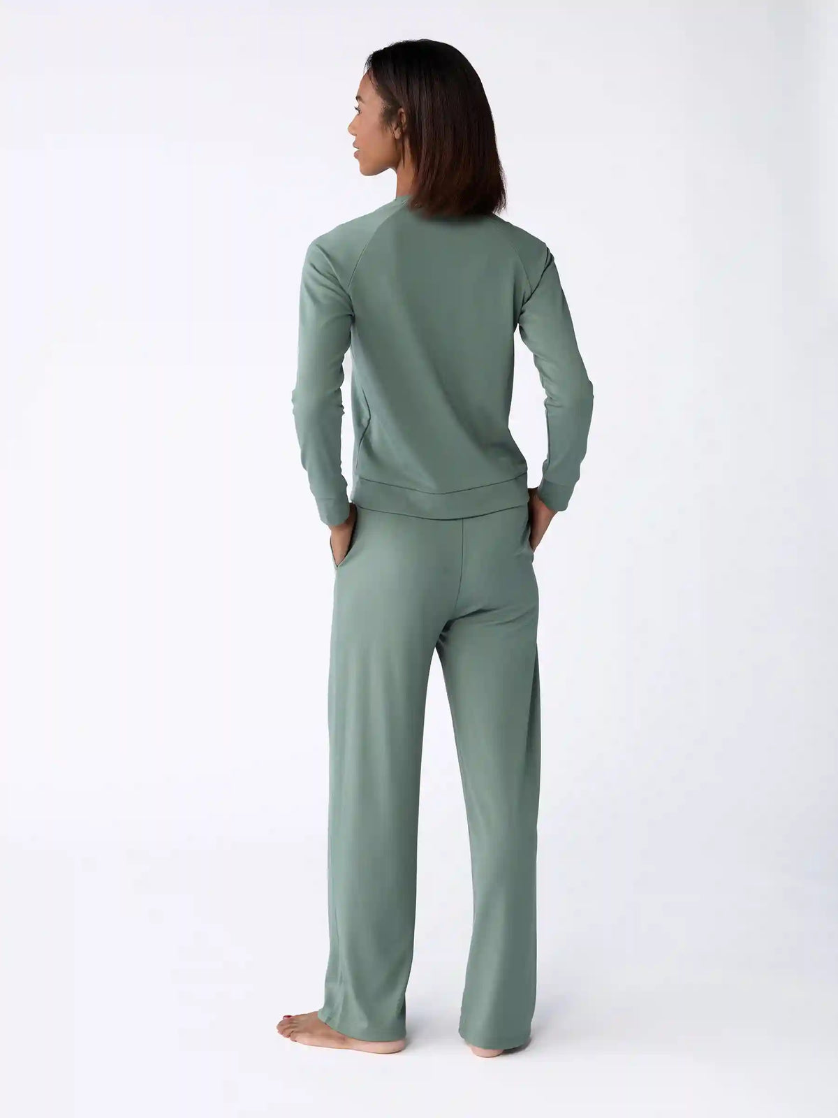 Women's Brushed Bamboo Wide Leg Pull On Pant TALL - Last Chance