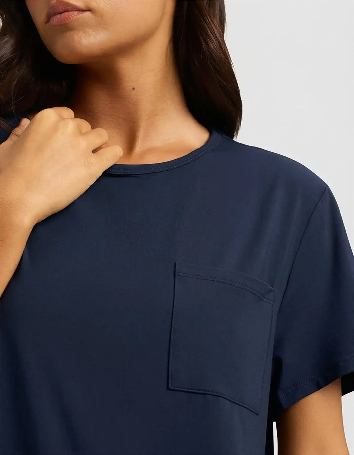 Women's Bamboo Stretch-Knit Lounge Tee & Shorts Set