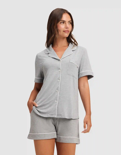 Women's Bamboo Stretch-Knit Short Sleeve Pajama Top