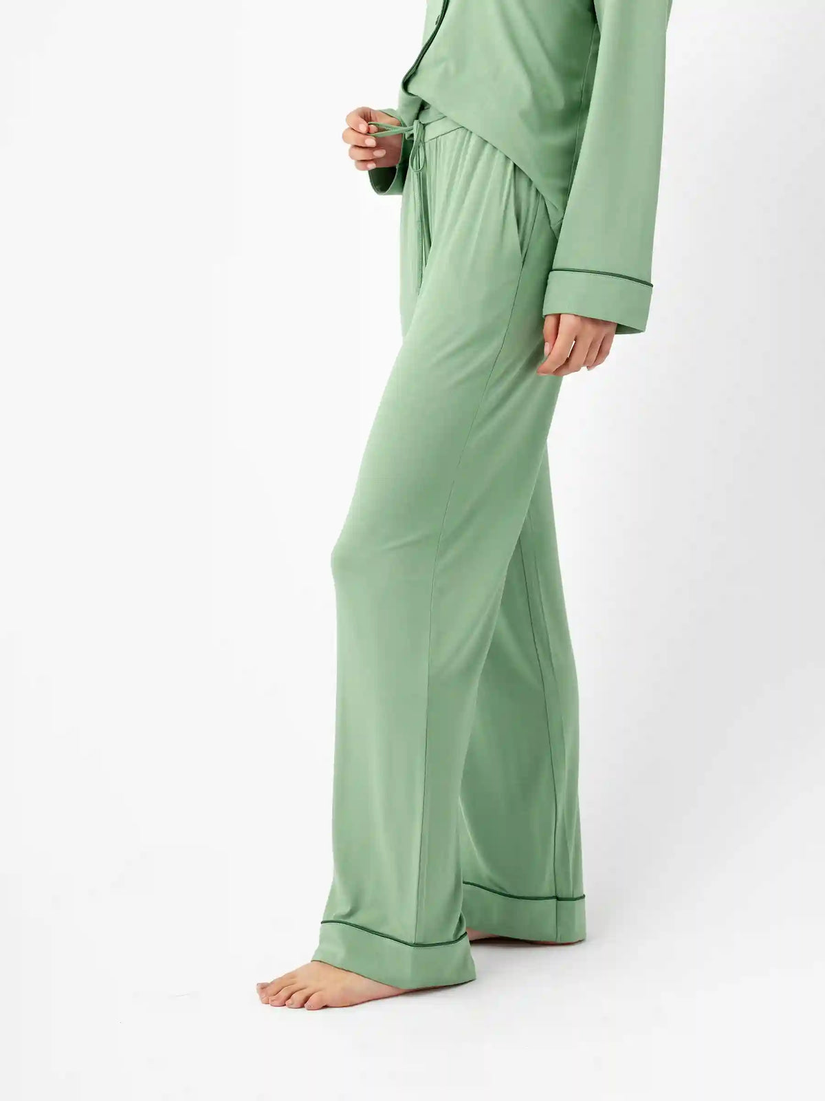 Women's Bamboo Stretch-Knit Long Sleeve Pajama Set - Last Chance
