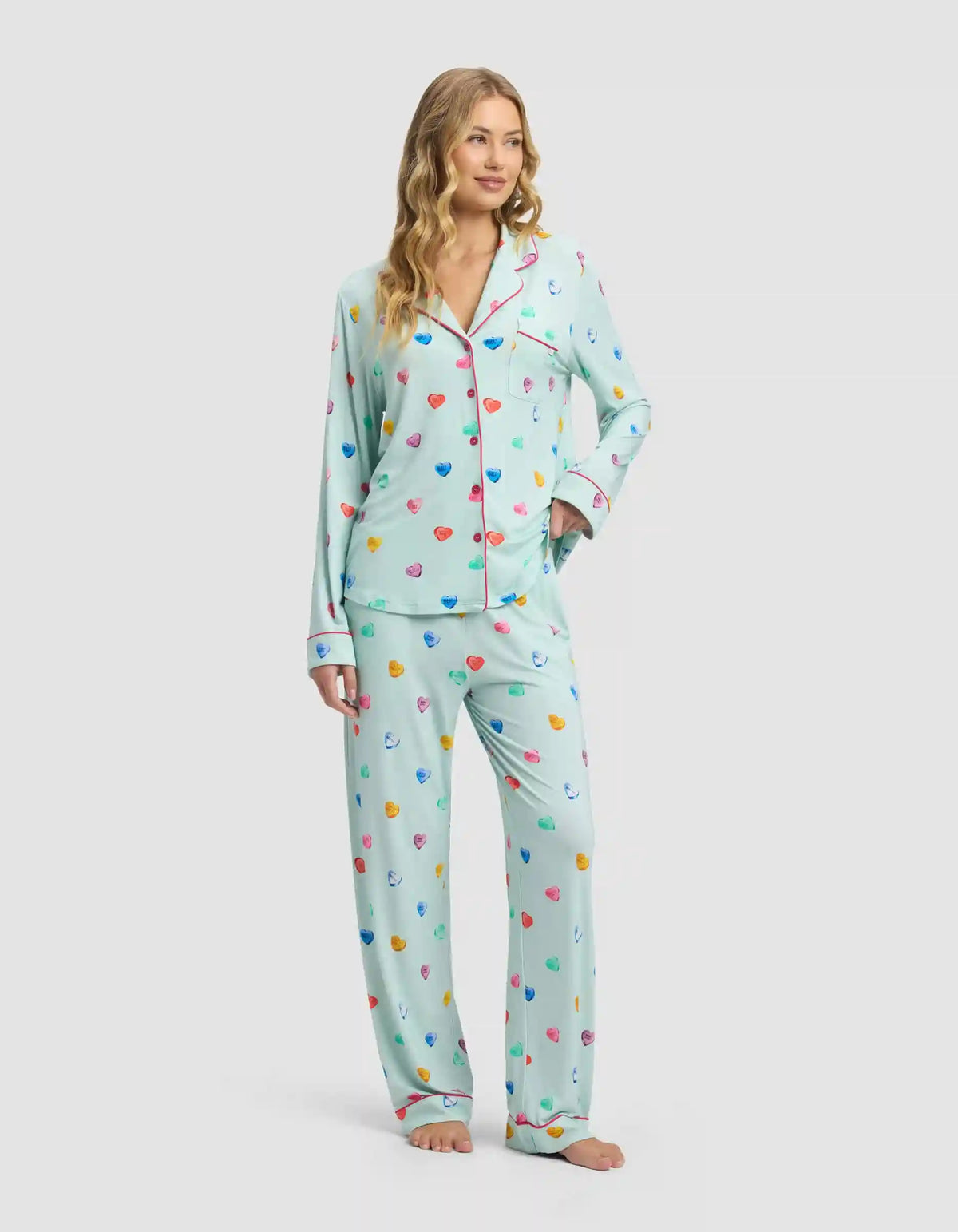 Women's Bamboo Stretch-Knit Long Sleeve Pajama Set - Last Chance