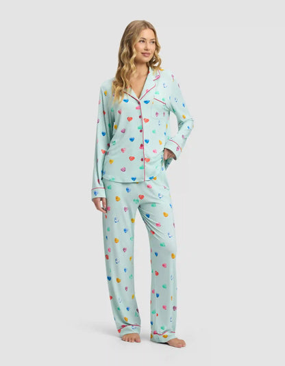 Women's Bamboo Stretch-Knit Long Sleeve Pajama Set - Last Chance