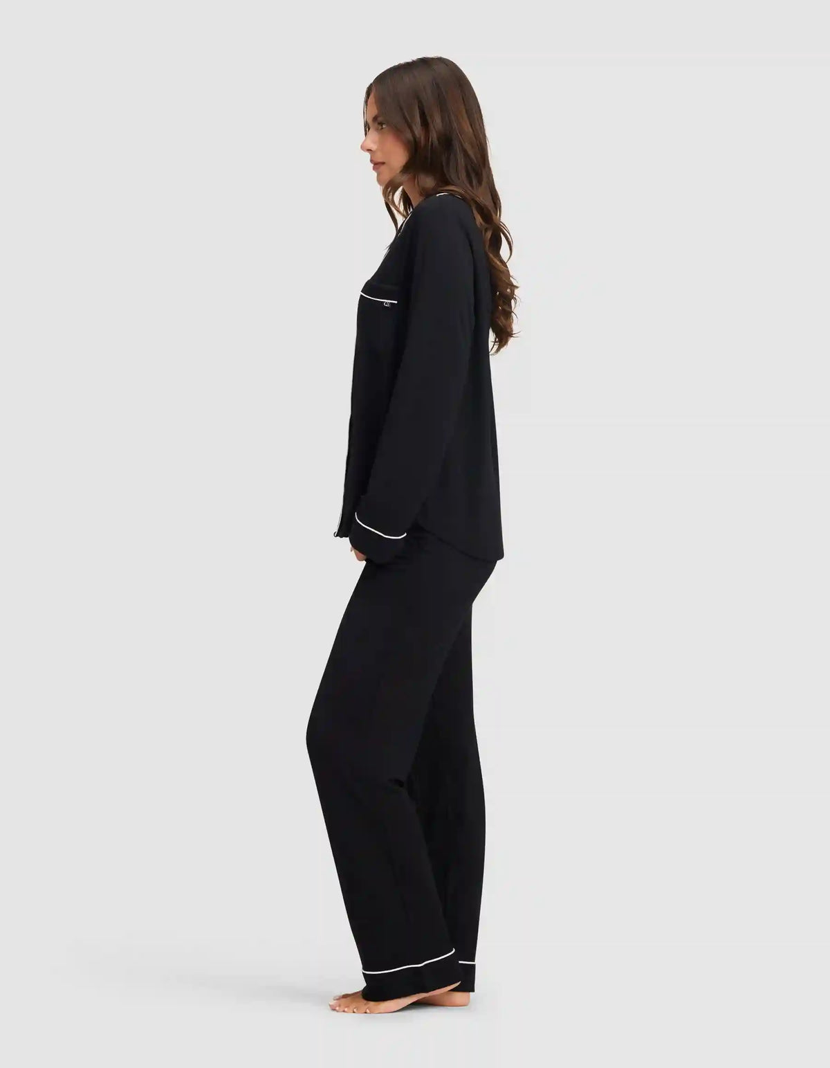 Women's Bamboo Stretch-Knit Long Sleeve Pajama Set