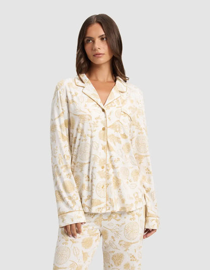 Women's Bamboo Stretch-Knit Long Sleeve Pajama Set - Last Chance
