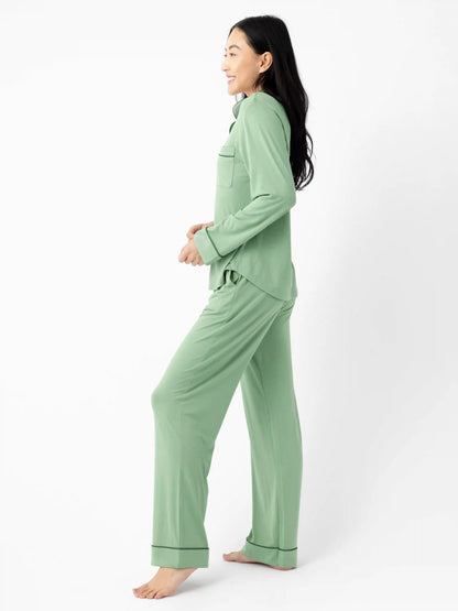 Women's Bamboo Stretch-Knit Long Sleeve Pajama Set - Last Chance