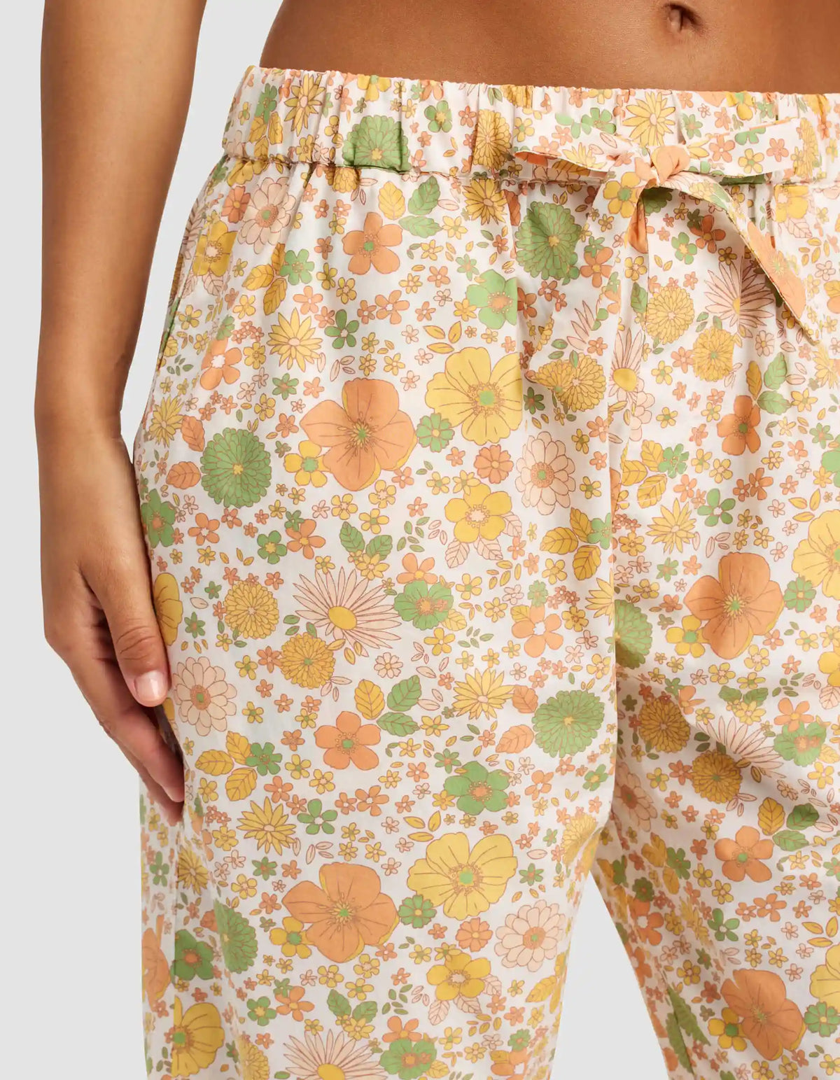 Women's Sutton Short Sleeve & Cropped Pajama Pant Set - Last Chance