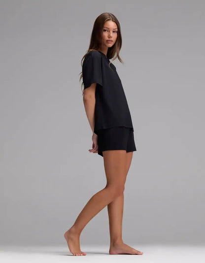 Women's First Layer Pajama Short Sleeve Tee & Boxer Short Set