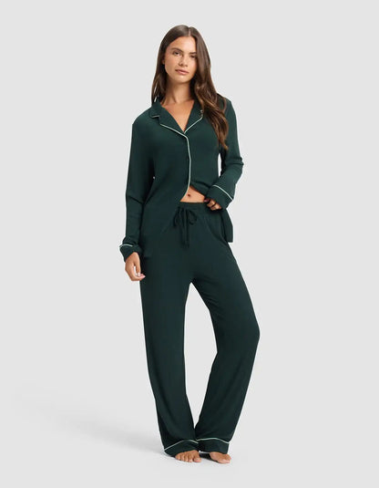 Women's Bamboo Rib Knit Classic Pajama Pant - Last Chance