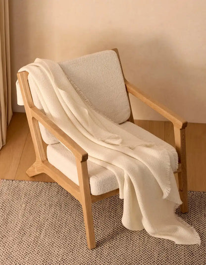 Alpaca Waffle Throw