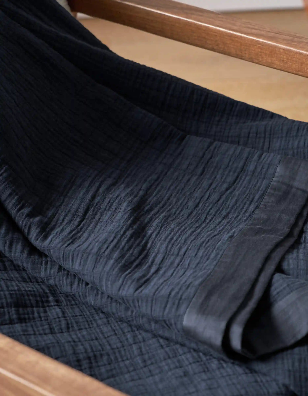 Waterfront Grid Matelasse Blanket