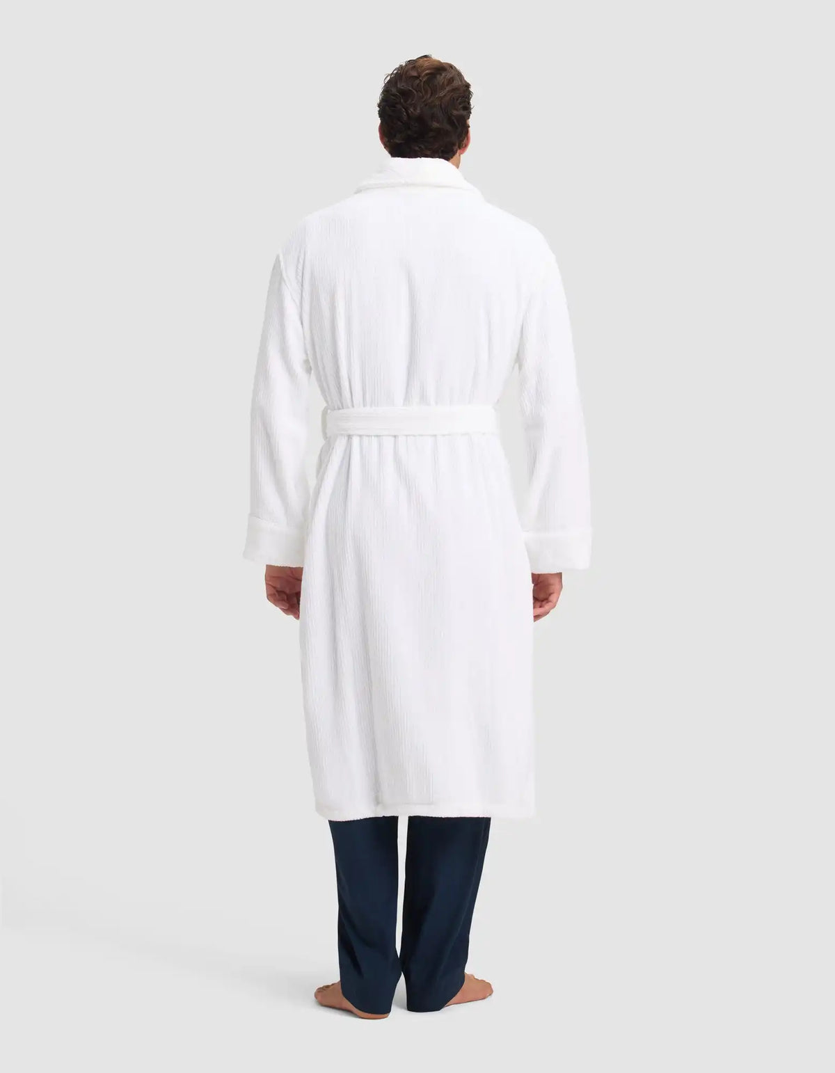 Ribbed Terry Bath Robe