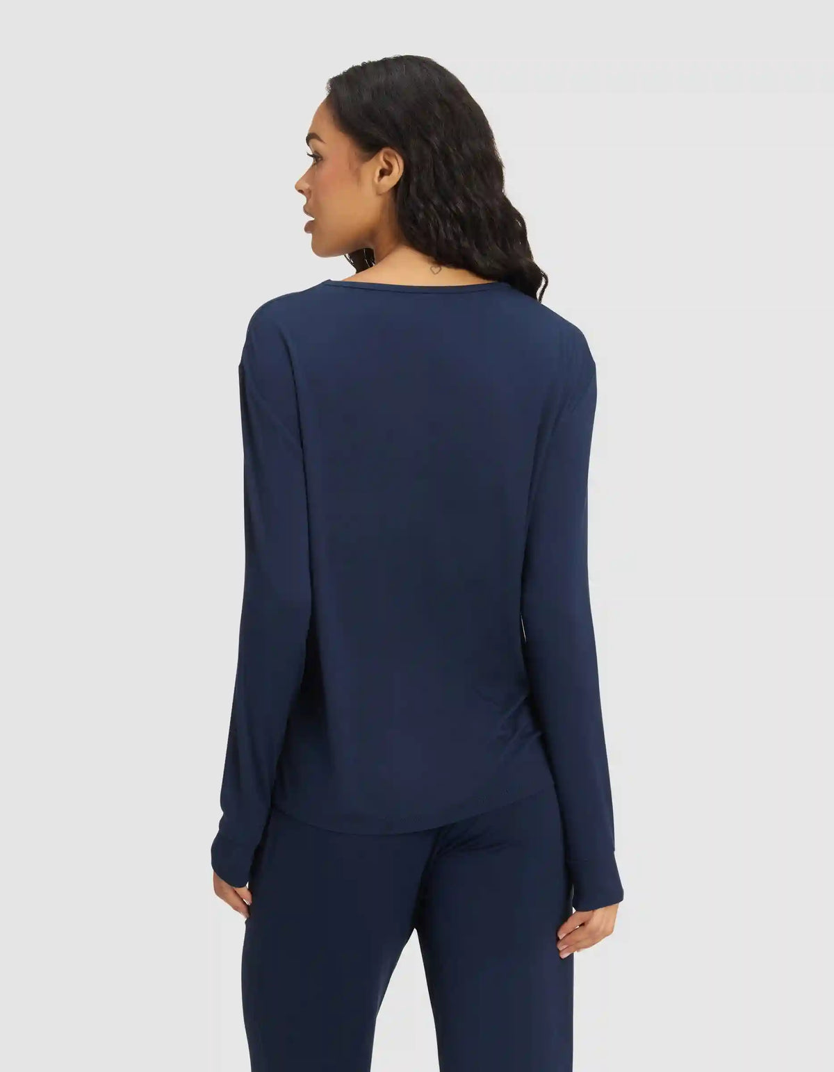 Women's Bamboo Stretch-Knit Long Sleeve Lounge Tee
