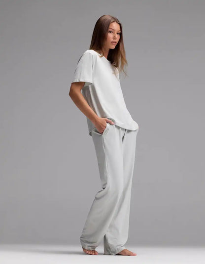 Women's First Layer Pajama Short Sleeve Tee & Pajama Pant Set