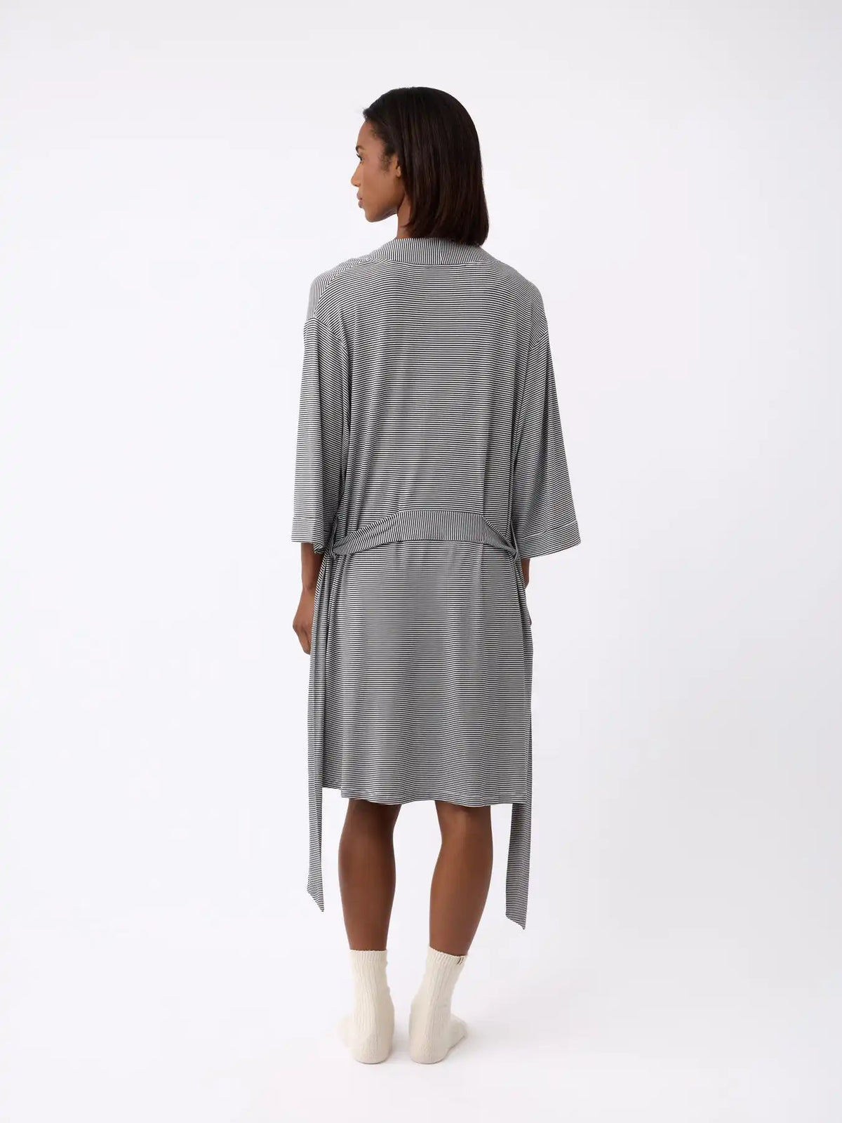 Women's Bamboo Stretch-Knit Kimono Robe