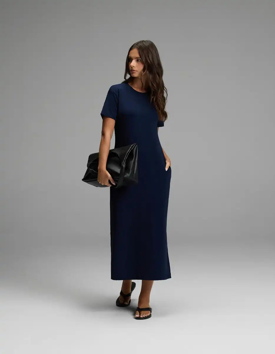 Women's Brushed Bamboo Midi Dress