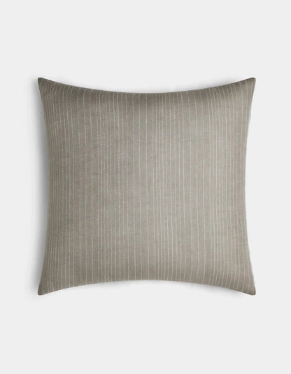 Striped Linen Throw Pillow