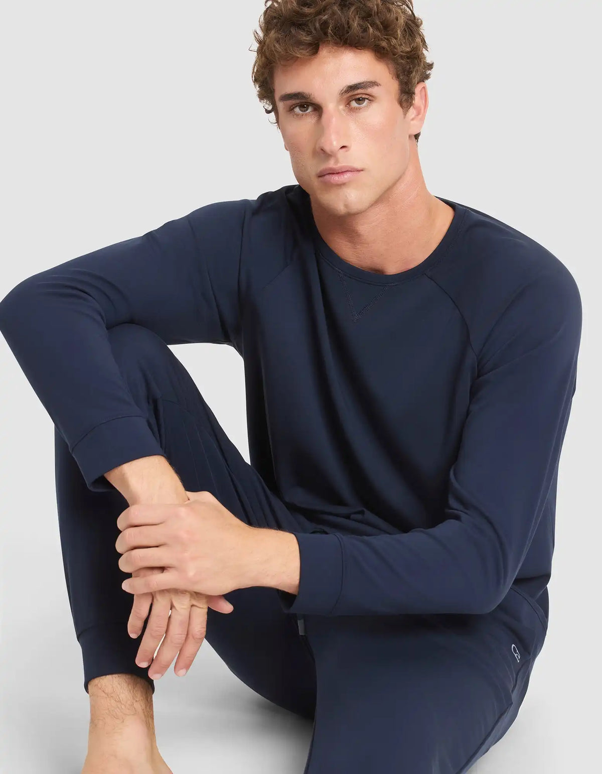 Men's Brushed Bamboo Pullover Crew - Last Chance