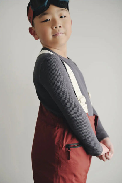 Children's Bamboo Waffle Knit Base Layer Long Sleeve