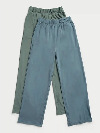 Women's Brushed Bamboo Wide Leg Pull On Pant TALL - Last Chance