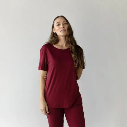 Women's Bamboo Stretch-Knit Lounge Tee - Last Chance