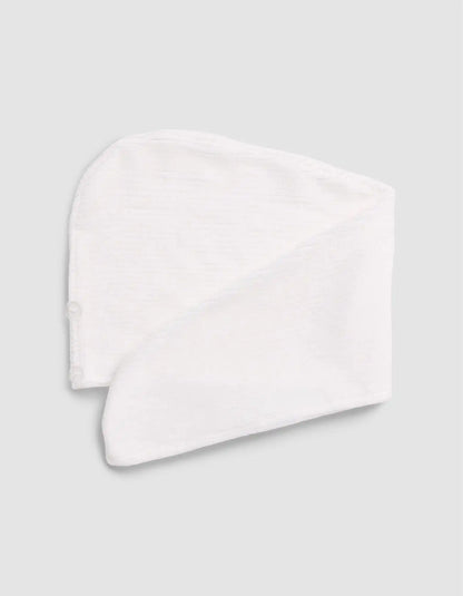 Ribbed Terry Hair Towel