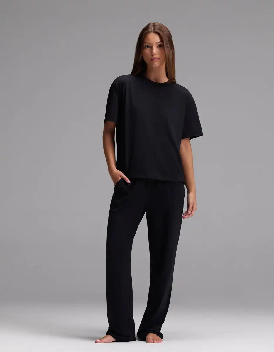Women's First Layer Pajama Short Sleeve Tee & Pajama Pant Set