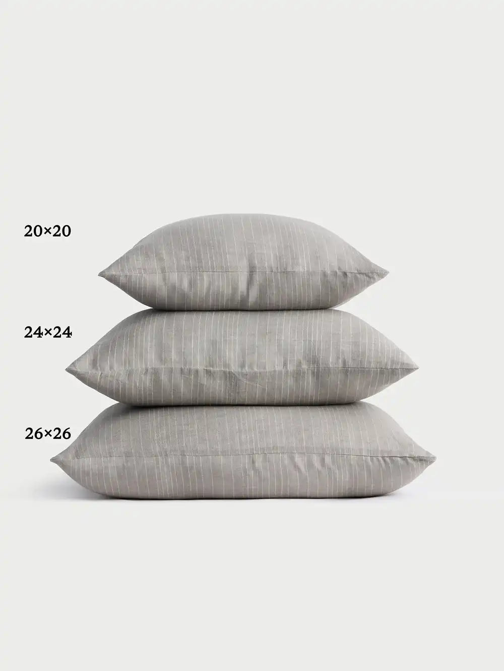Striped Linen Throw Pillow