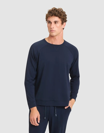 Men's Brushed Bamboo Pullover Crew - Last Chance